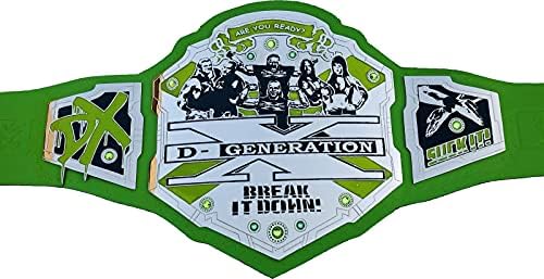 חגורת העתק של אליפות האבקות DX Generic Generic Generic, מצופה כרום, ירוק, גדול