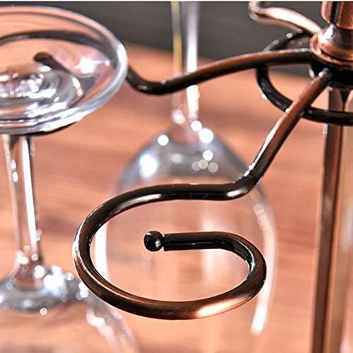מחזיק זכוכית יין דויטול 1 pc וינטג 'יצירתי מדף יין כוס גביע ברזל מסגרת מסגרת הפוך כוס יין מדף שולחן שולחן תצוגה