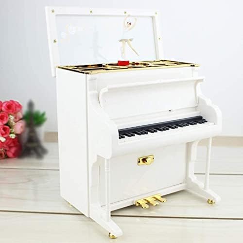 Haiqings iano Box Music Windup חרוט עץ קופסה מוזיקלית מתנה מוזיקלית מתנה תן לזה להיות לבן yubin1993