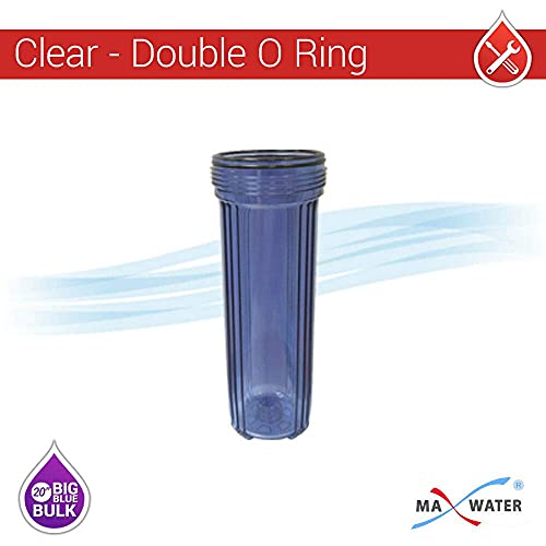 מים מקסימליים 2 שלב בית שלם, מערכת סינון מים עם שסתום כדור PVC, מד לחץ ומפתח ברגים - משקעים + CTO - 1 כניסה/יציאה