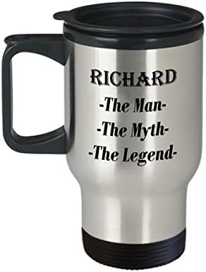 ריצ'רד - האיש המיתוס מתנת ספל קפה מדהים של האגדה - ספל נסיעות 14oz