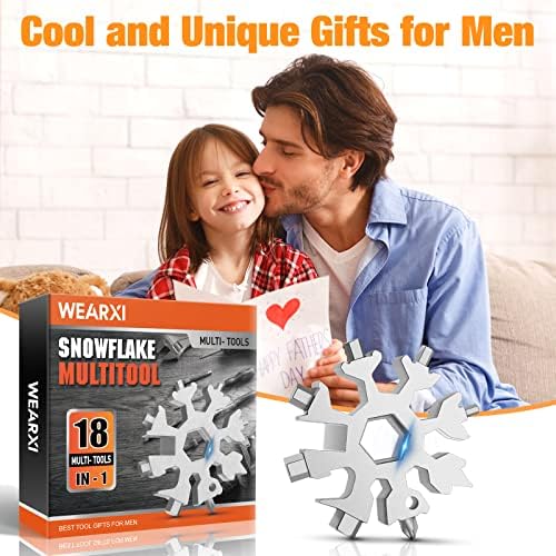 מתנות וורקסי לגברים, סט עט רב-כלי 9 ב-1 ו-18 ב-1 פתית שלג רב-כלי, מתנות לגברים שיש להם הכל