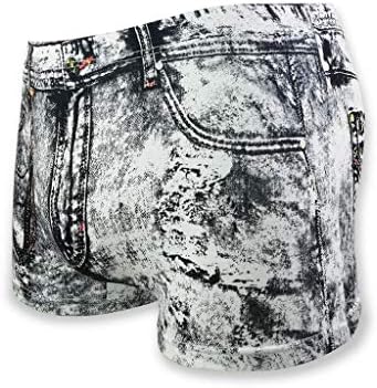 BMISEGM מתאגרפים תחתונים תחתונים מכנסי בוקסר מודפסים לגברים מכנסיים בכיס ג'ינס מכנסיים קצרים אופנה סקסית גברים