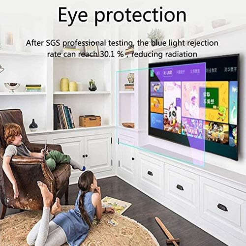 Algwxq 32-75 אינץ 'מגן על מסך טלוויזיה, סרט פילטר אנטי סנוור/אנטי כחול/אטום אבק, הגן על העיניים עבור חד, סוני,