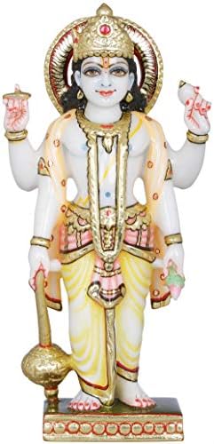 Pitambara Vishnu - פיסול שיש לבן