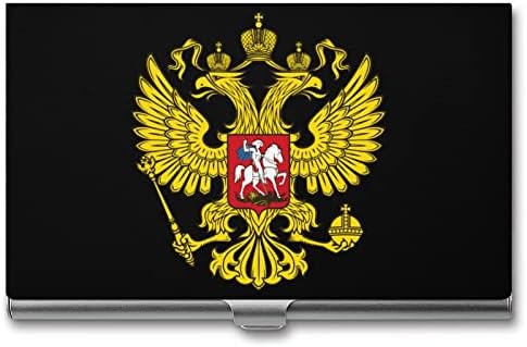 פדרציה רוסית מעיל של זרוע עסקים מזהה כרטיס מחזיק סילם מקרה מקצועי מתכת שם כרטיס ארגונית כיס