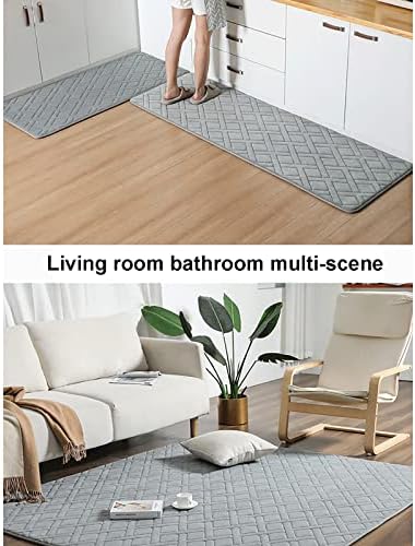 שטיח אמבטיה החלקה,שטיח אמבטיה סופג מדובלל שטיח אמבטיה מיקרופייבר שטיח עבה, שטיח כניסה ערימה קצרה