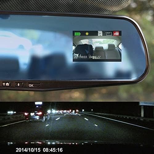 מצלמת מראה Lobonbo HD כפי שניתן לראות במכונית טלוויזיה DVR 350 HD מקליט Dashcam