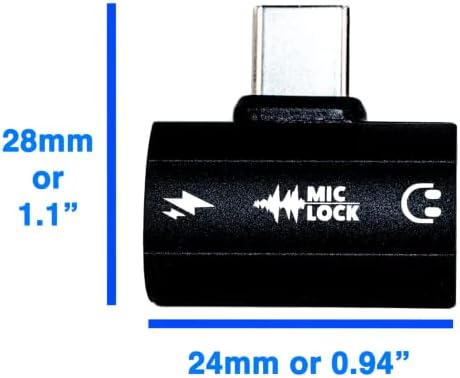מיקרופון - נעילת מיקרופון חוסם-יו אס בי סי כוח עם מעבר קול לאבטחת מידע והגנה על פרטיות שחור
