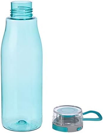 יסודות אמזון בקבוק מים טריטן עם מכסה פעולה-24 אונקיות, 2 חבילות, כחול וסגול