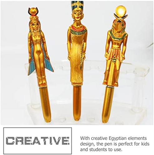 עט נובובי מותאם אישית 10 יחידות כדורים עטים פרעה פסל פסל מלך מצרי קדום כתיבת עטים סטודנט
