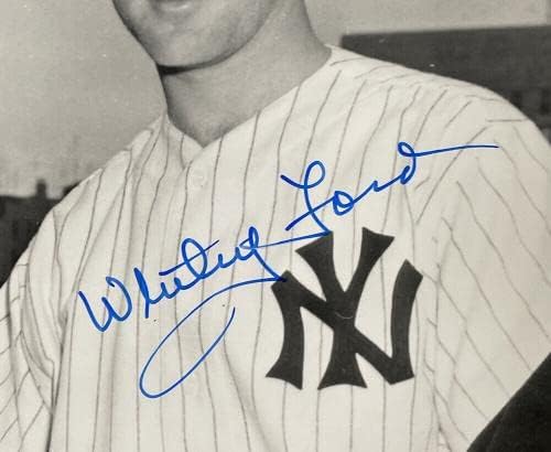 ווייטי פורד קרל ארסקין חתמה 8x10 צילום בייסבול JSA - תמונות MLB עם חתימה