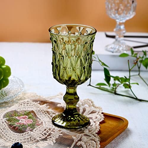 עבאודם משקפיים בציר יין זכוכית גביע ירוק: שמפניה גביע כוס בולט עבור אמהות יום יום הולדת חתונה מסיבת שמפו ברור