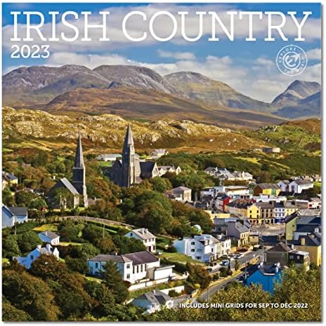 לוח השנה הקיר הקאנטרי האירי 2023, חודשי ינואר-דצמבר 12 'x 12