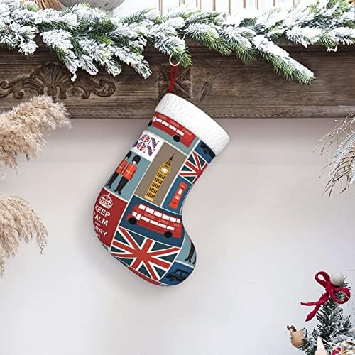 סמלי PSVOD אנגליה גרבי קישוט יום חג המולד גרביים תלויים