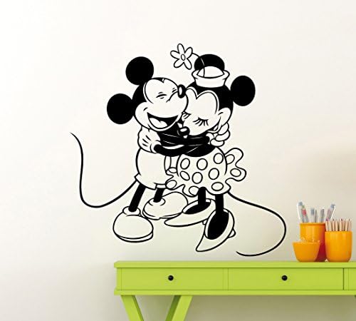 מדבקת קיר עכבר מצוירת מדבקת ויניל בית פעוטון חדר פנים קיר קיר עיצוב כל ילדים ילד ילד חדר קיר
