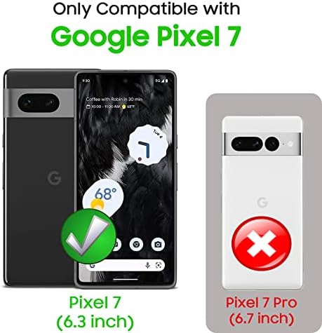 Makavo עבור Google Pixel 7 Case, כיסוי מגנטי תואם למגספה, מעטפת טלפון דק -דק דק עם זעזועים עם גב