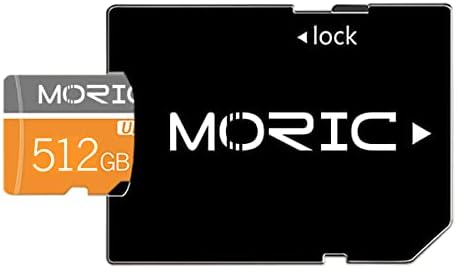 כרטיס זיכרון מיקרו 512 ג ' יגה-בייט במהירות גבוהה 10 כרטיס זיכרון עם מתאם לסמארטפון, מצלמה, זמזום, מתג נינטנדו