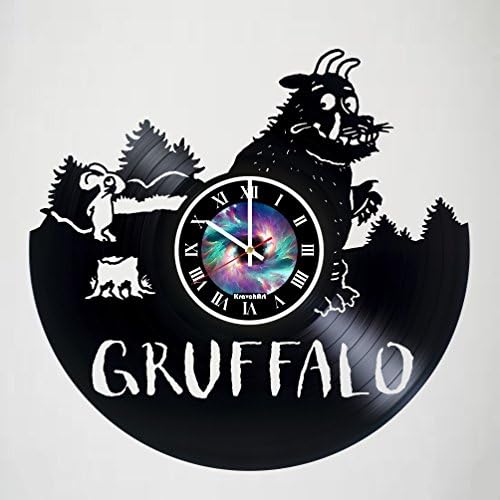 ויניל שיא קיר שעון תואם עם את גרופלו-יצירות אמנות מתנת רעיון עבור יום הולדת, חג המולד, נשים, גברים,
