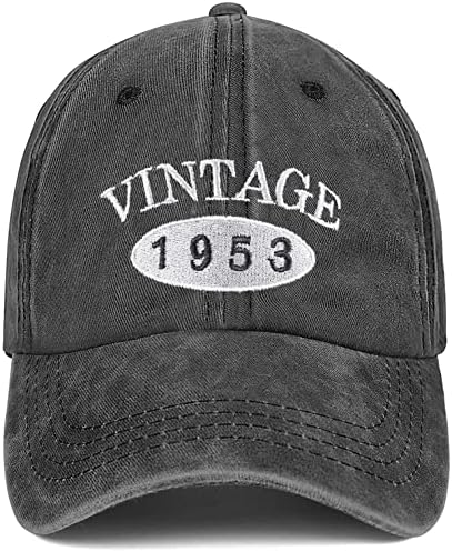 מתנות ליום הולדת 70 סיאותיות לנשים גברים וינטג '1953 רעיונות לכובע בייסבול כובעי רקמה כובעי