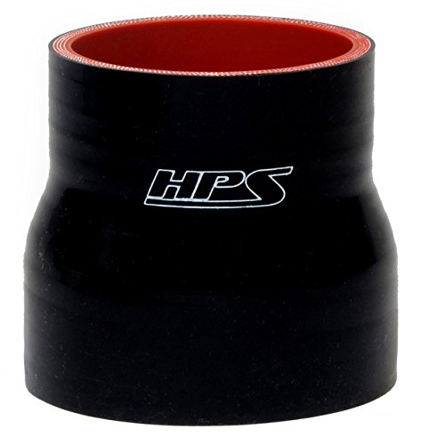 HPS HTSRNBLK-054 2 -3.25 ID, אורך 3 , צינור מצמד צמצום סיליקון, טמפ 'טמפ' גבוה מחוזק 4 שכבות, סיליקון,