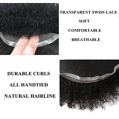סינגה שיער האפרו פאה לגברים שחורים לארוג אפריקאי אמריקאי תלתל שיער טבעי החלפת מערכות קינקי מתולתל