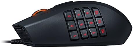 Naga Chroma MMO Gaming Mouse - 12 כפתורי אגודל לתכנות - 16,000 dpi - Wired
