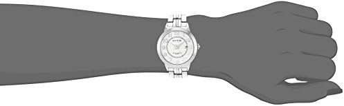 סאטון על ידי ארמיטרון נשים של סו / 1003 פונקצית תאריך קל לקרוא כסף טון צמיד שעון