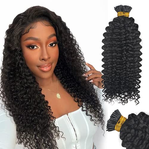 שיער טבעי הרחבות עבור שחור נשים ברזילאי 4 א קינקי מתולתל טיפים מיקרו קישורים שיער שיער טבעי הרחבות