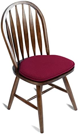 כריות כיסא שינווה ווינדזור כריות בורגונדי ללא החלקה רפידות כסאות אוכל לכסאות אוכל כרית מושב בית חווה לכיסאות