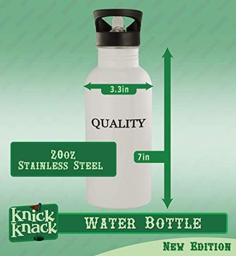 מתנות Knick Knack Lauretta - בקבוק מים נירוסטה 20oz, כסף