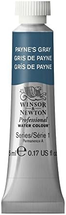 צבעי מים ווינסור וניוטון מקצועיים, צינור 5 מל, אפור של פיין
