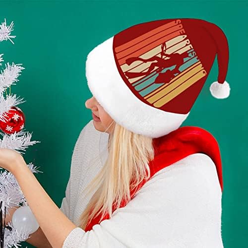 בציר סגנון דיג חנית חג המולד כובעי בתפזורת מבוגרים כובעי חג המולד כובע לחגים חג המולד ספקי צד