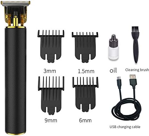 קוצץ שיער לגברים, גוזם שיער חשמלי USB כלים נטענים כלים מתכתית גוף מתכת ליתיום סוללת מכונת חיתוך טעינה מהירה