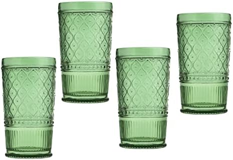 כוסות שתייה של גודינגר הייבול, כוסות זכוכית גבוהות, עיצוב וינטג', כוסות מים, כוסות קוקטייל - קולקציית