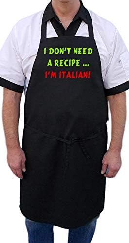 אני לא צריך מתכון - אני סינרי שף שחור חמוד איטלקי
