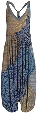 חליפת גוף לנשים נשים וינטג 'הדפסים פרחוניים רצועות נ' צוואר רומפרס מחזות סרבלים סרבלים סרבלים