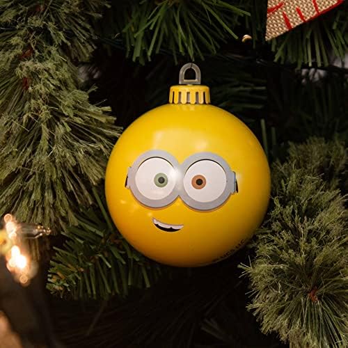ראשי Bauble Numskull Minions רשמיים בוב קישוט קישוט עץ חג המולד - כדור מתכת לחג המולד בבלבול תלה עיצוב