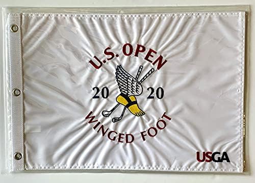 2020 ארהב דגל גולף פתוח כף רגל מכונפת דגל סיכת לוגו רקום דגל PGA חדש