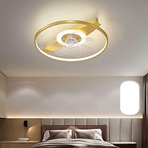 איבאלודי מקורה מאוורר תקרה פשוט עם אור תקרה לעומק LED לעומק עם מאוורר אור אילם דק אילם אור מודרני 6 אורות