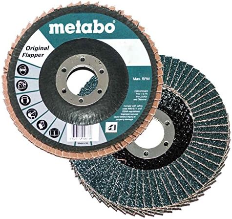 Metabo 629467000 4.5 x 7/8 שוחקים מקוריים שוחקים דיסקים דש 40 חצץ, 10 חבילה