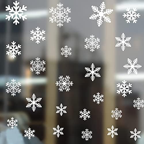 מדבקות קיר פתית שלג לחג המולד שנה חדשה חנות קישוט חלון ארון זכוכית מדבקות מדבקות יצירתיות מדבקות אלקטרוסטטיות 58