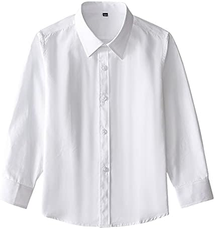 צמרות צ'לידרן תינוקות לובשות כפתור רשמי לבן חולצה חולצות ילדים בנות בנות צמרות בנות בגודל צמרות גדולות