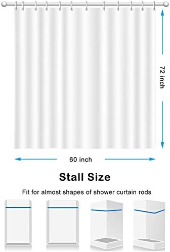 דה-מידי-צבעי מים וילון מקלחת כחול אוקיינוס ​​לאמבטיה גלי ים אמבטיה חוף באמבט 60x72 אינץ