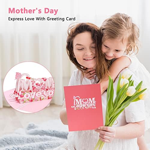 קופץ כרטיס אמהות יום מצחיק אוהב אותך כרטיס אמא עם מעטפה וכרטיס הערה מתנה ליום האם תודה כרטיס ברכה כרטיס