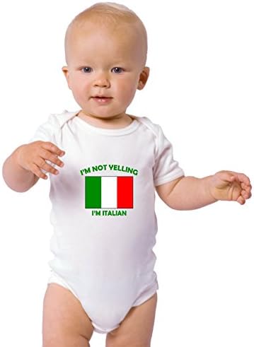 אני לא צועק אני איטלקי איטליה גוף גוף גוף חתיכה אחת אפור אפור 6 חודשים