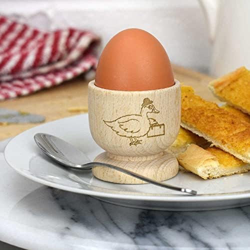 אזידה 'ברווז עם תיק' כוס ביצה מעץ