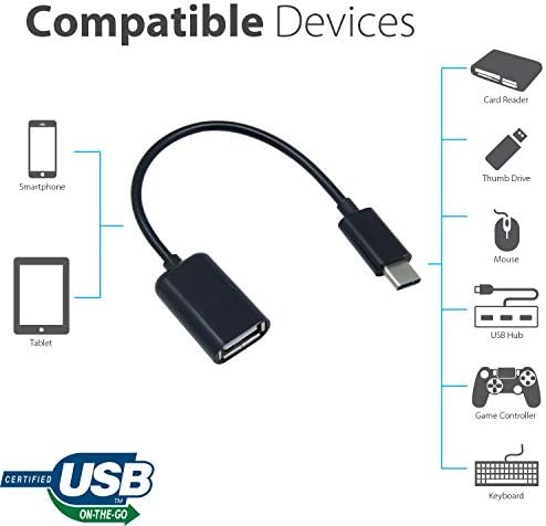 עובד מתאם OTG USB-C 3.0 עבור XIAOMI 11 Lite 5G NE לפונקציות מהירות, מאומתות, מרובות שימוש, כמו מקלדת, כונני