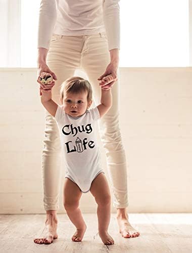 חיי צ'יג של CBTWEAR - בגדי גוף של שתייה מצחיקים שתייה - תינוק חמוד מקשה אחת לתינוק