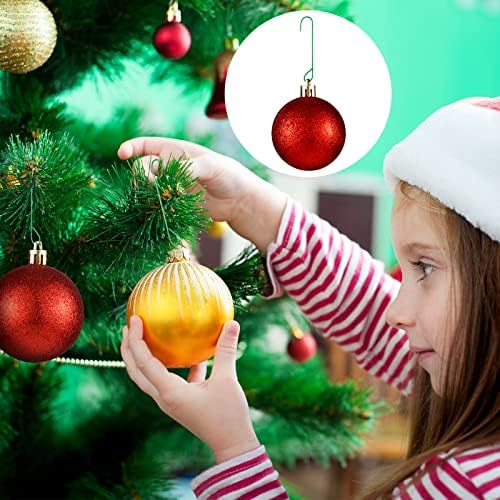 2 מידות קישוט לחג המולד ווים עץ חג המולד לקישוט קולבי קולבי קולבי קישור חוט מתכת ווים לקישוטים